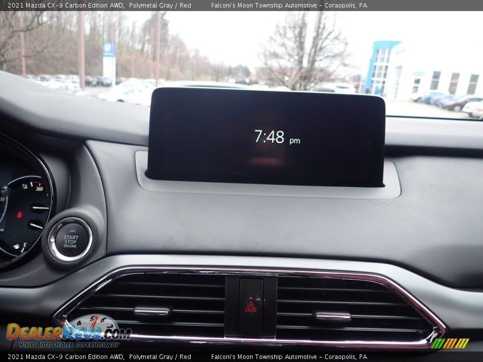 2021 Mazda CX-9 Carbon Edition AWD Polymetal Gray / Red Photo #12