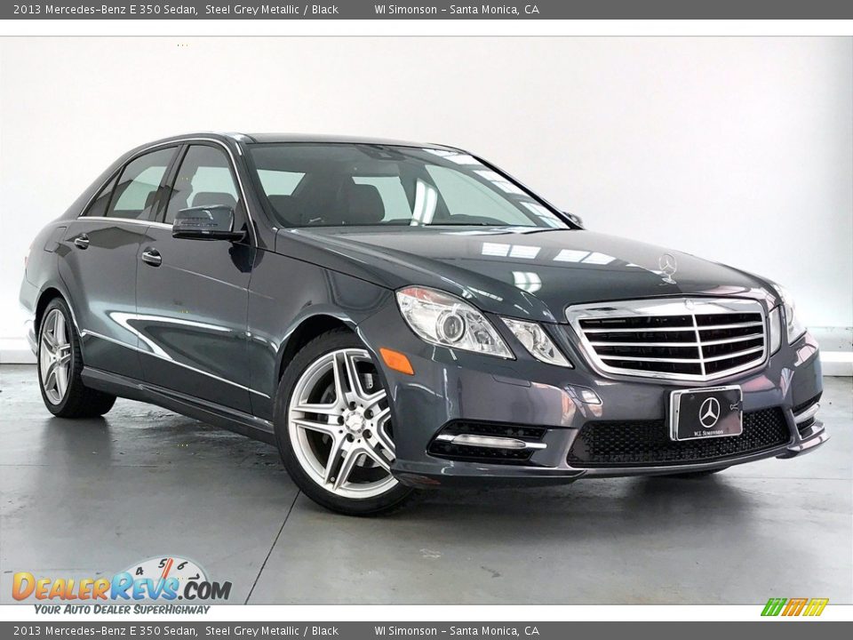 2013 Mercedes-Benz E 350 Sedan Steel Grey Metallic / Black Photo #34