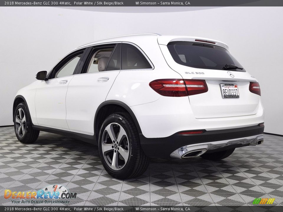 2018 Mercedes-Benz GLC 300 4Matic Polar White / Silk Beige/Black Photo #4