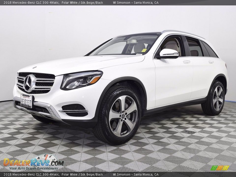 2018 Mercedes-Benz GLC 300 4Matic Polar White / Silk Beige/Black Photo #5