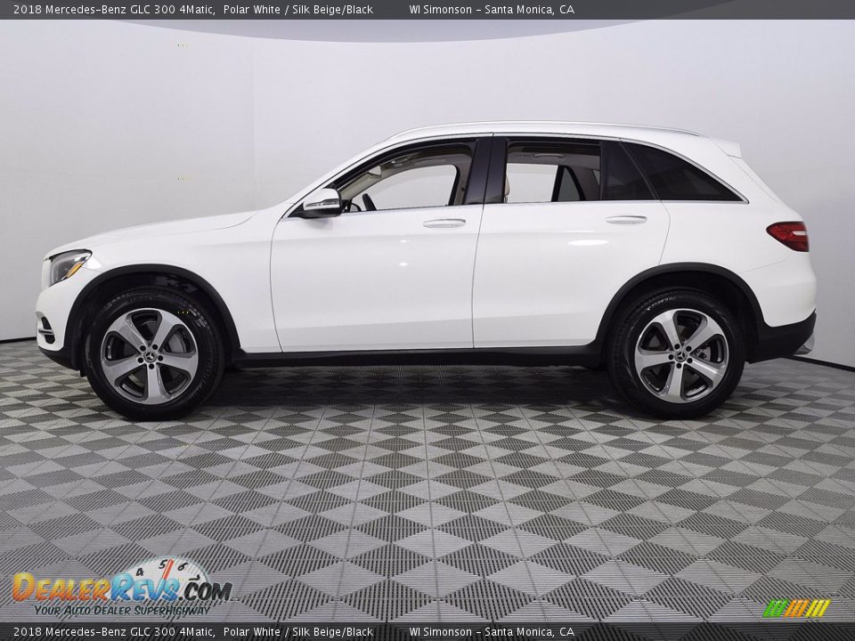 2018 Mercedes-Benz GLC 300 4Matic Polar White / Silk Beige/Black Photo #7