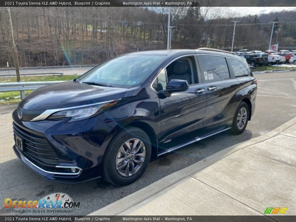 2021 Toyota Sienna XLE AWD Hybrid Blueprint / Graphite Photo #13