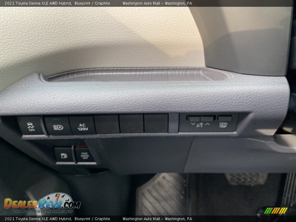 2021 Toyota Sienna XLE AWD Hybrid Blueprint / Graphite Photo #19