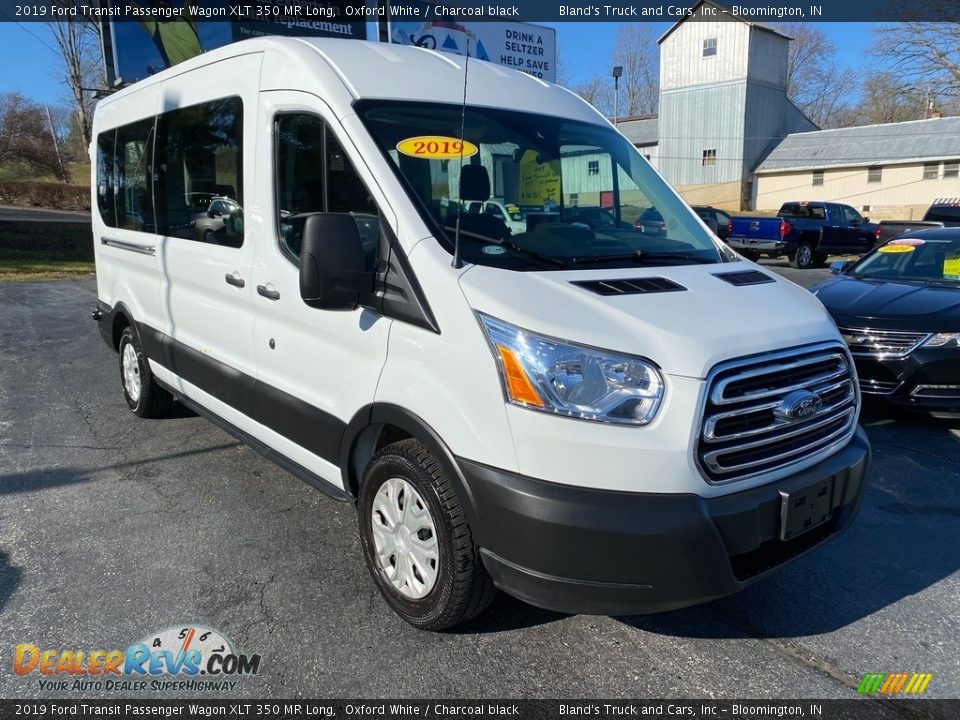 2019 Ford Transit Passenger Wagon XLT 350 MR Long Oxford White / Charcoal black Photo #4
