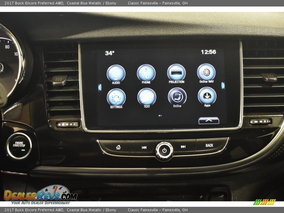 2017 Buick Encore Preferred AWD Coastal Blue Metallic / Ebony Photo #13