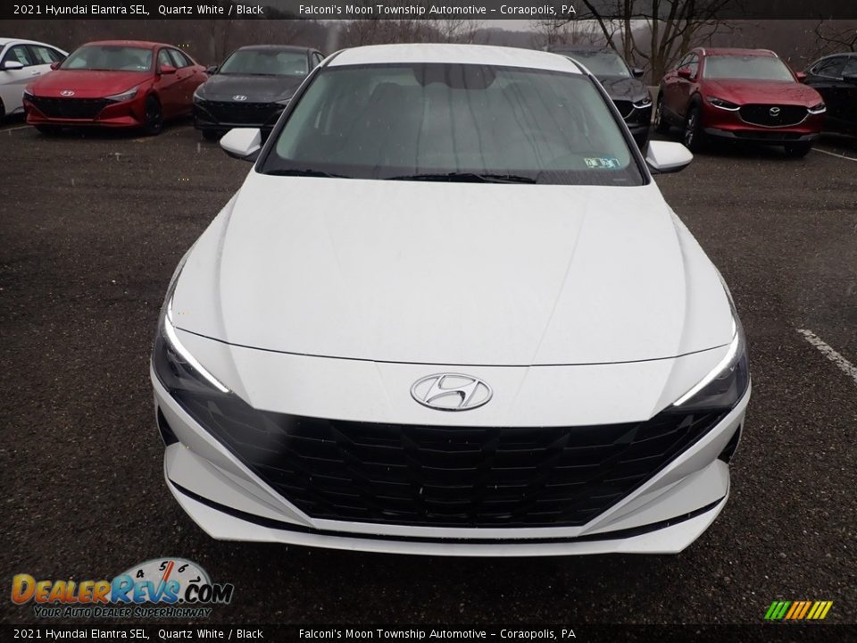 2021 Hyundai Elantra SEL Quartz White / Black Photo #4