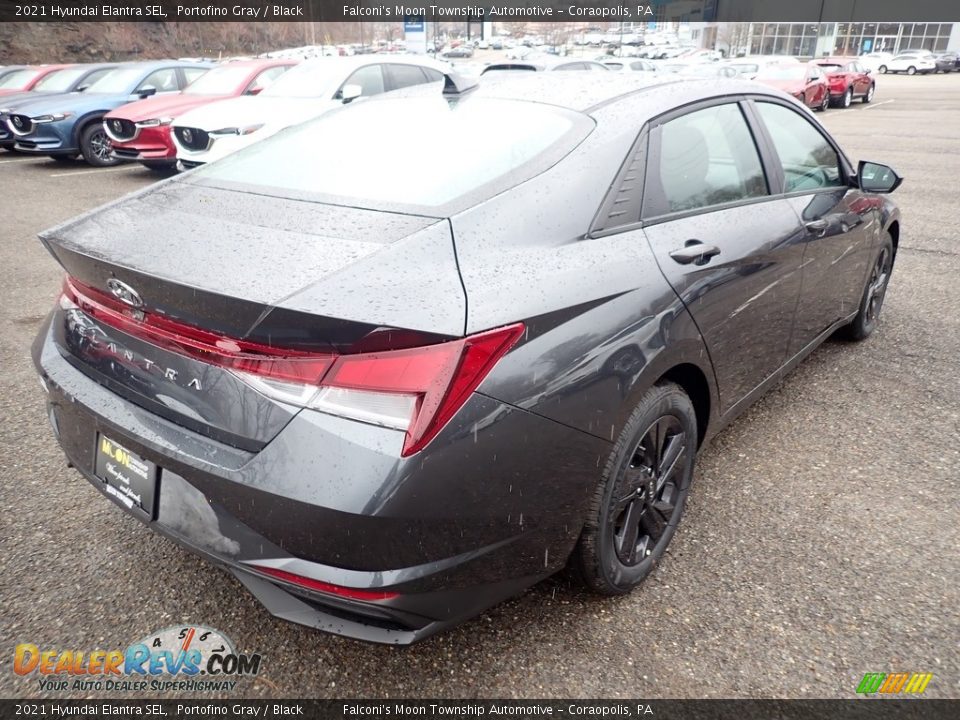 2021 Hyundai Elantra SEL Portofino Gray / Black Photo #2