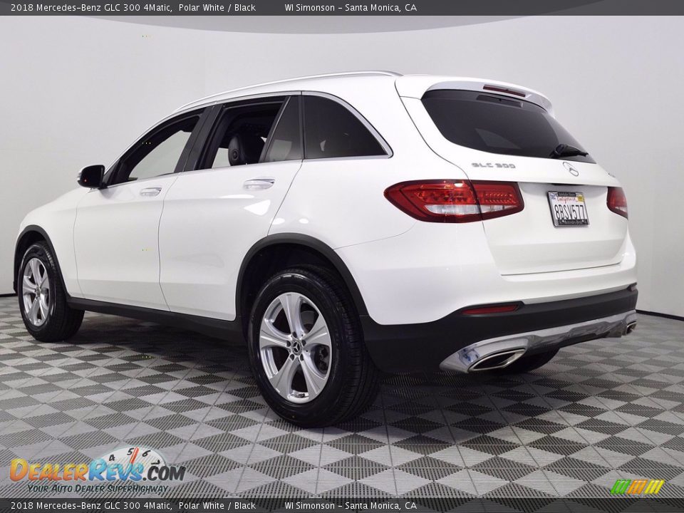 2018 Mercedes-Benz GLC 300 4Matic Polar White / Black Photo #4