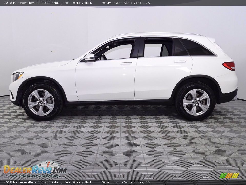 2018 Mercedes-Benz GLC 300 4Matic Polar White / Black Photo #5