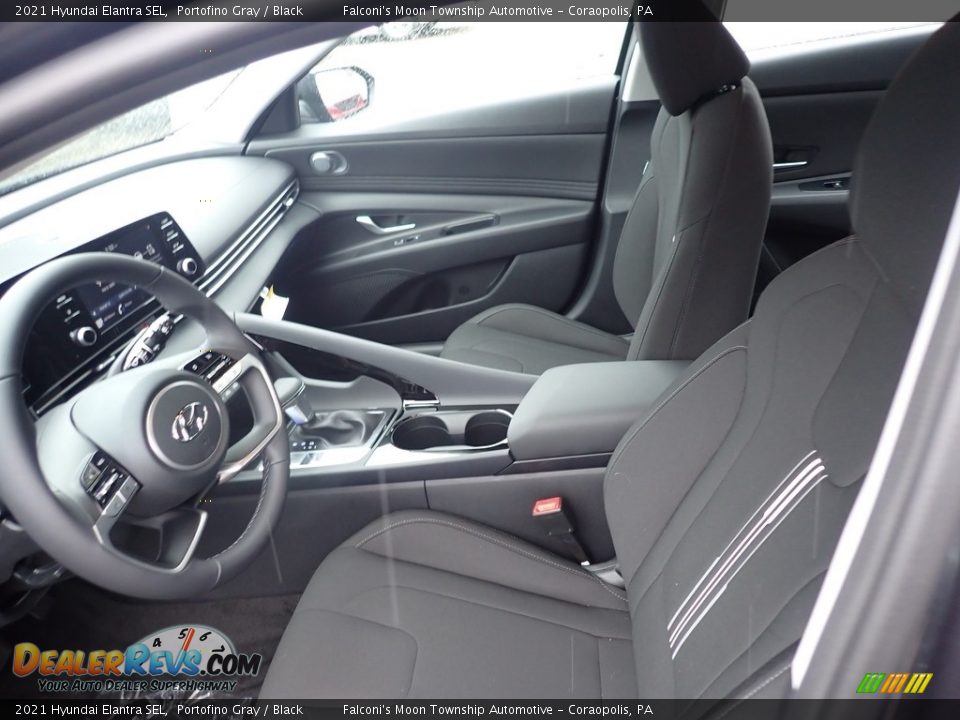 2021 Hyundai Elantra SEL Portofino Gray / Black Photo #10