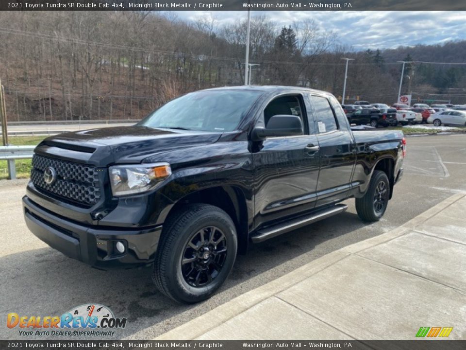 2021 Toyota Tundra SR Double Cab 4x4 Midnight Black Metallic / Graphite Photo #11