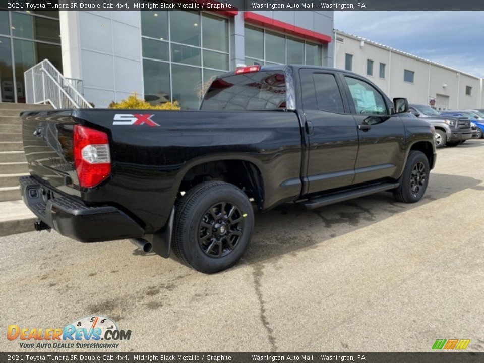 2021 Toyota Tundra SR Double Cab 4x4 Midnight Black Metallic / Graphite Photo #12