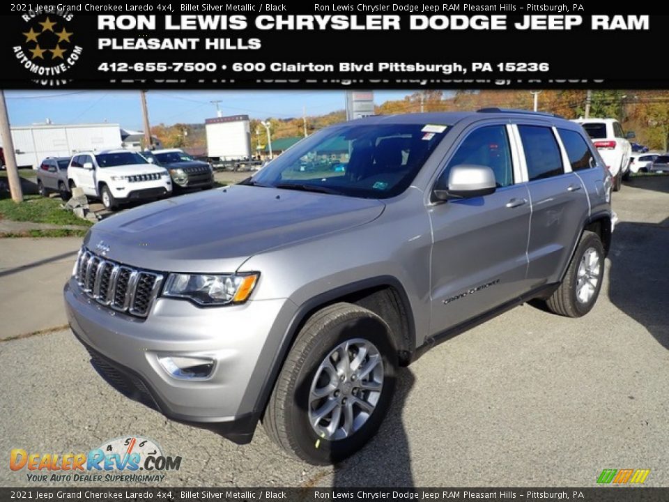 2021 Jeep Grand Cherokee Laredo 4x4 Billet Silver Metallic / Black Photo #1