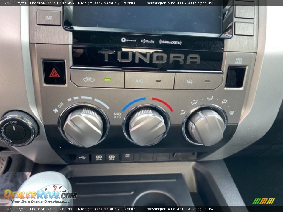 2021 Toyota Tundra SR Double Cab 4x4 Midnight Black Metallic / Graphite Photo #15
