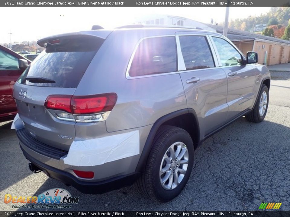 2021 Jeep Grand Cherokee Laredo 4x4 Billet Silver Metallic / Black Photo #6