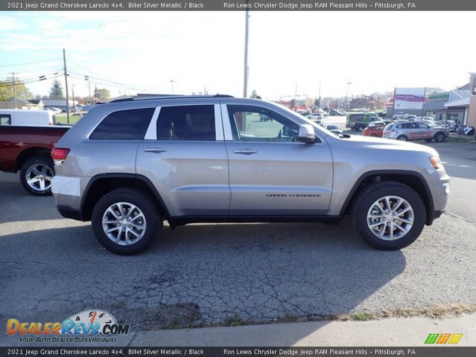 2021 Jeep Grand Cherokee Laredo 4x4 Billet Silver Metallic / Black Photo #7