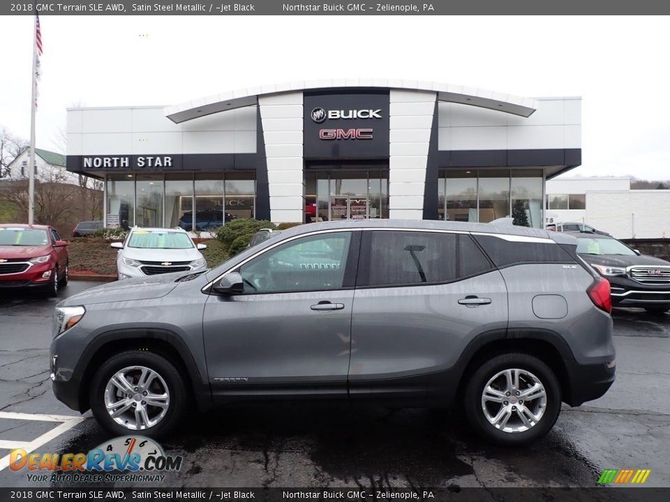 2018 GMC Terrain SLE AWD Satin Steel Metallic / ­Jet Black Photo #13