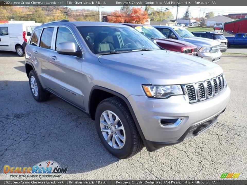 2021 Jeep Grand Cherokee Laredo 4x4 Billet Silver Metallic / Black Photo #8