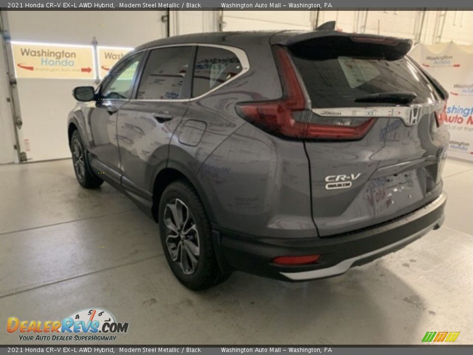 2021 Honda CR-V EX-L AWD Hybrid Modern Steel Metallic / Black Photo #3