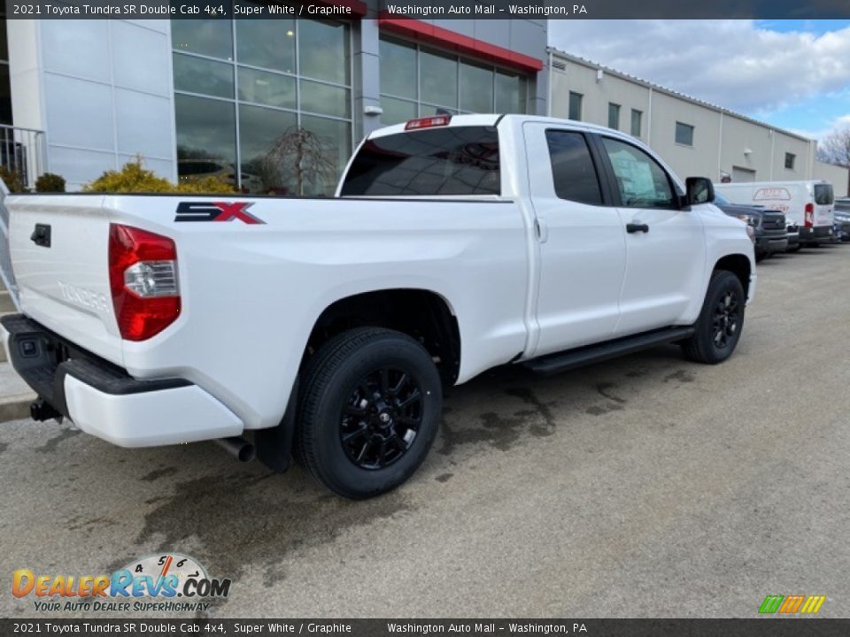 2021 Toyota Tundra SR Double Cab 4x4 Super White / Graphite Photo #12