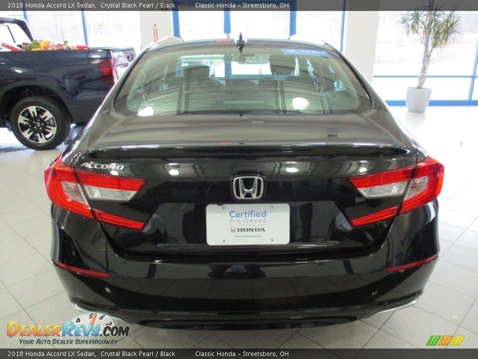 2018 Honda Accord LX Sedan Crystal Black Pearl / Black Photo #8