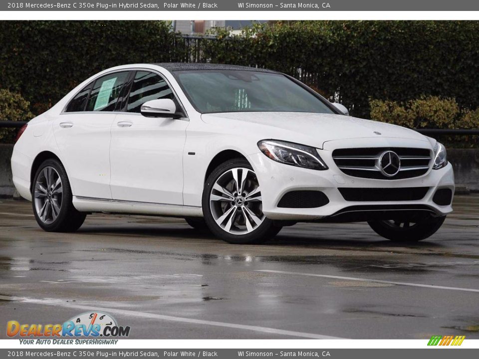 2018 Mercedes-Benz C 350e Plug-in Hybrid Sedan Polar White / Black Photo #2