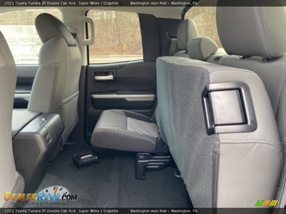 Rear Seat of 2021 Toyota Tundra SR Double Cab 4x4 Photo #23