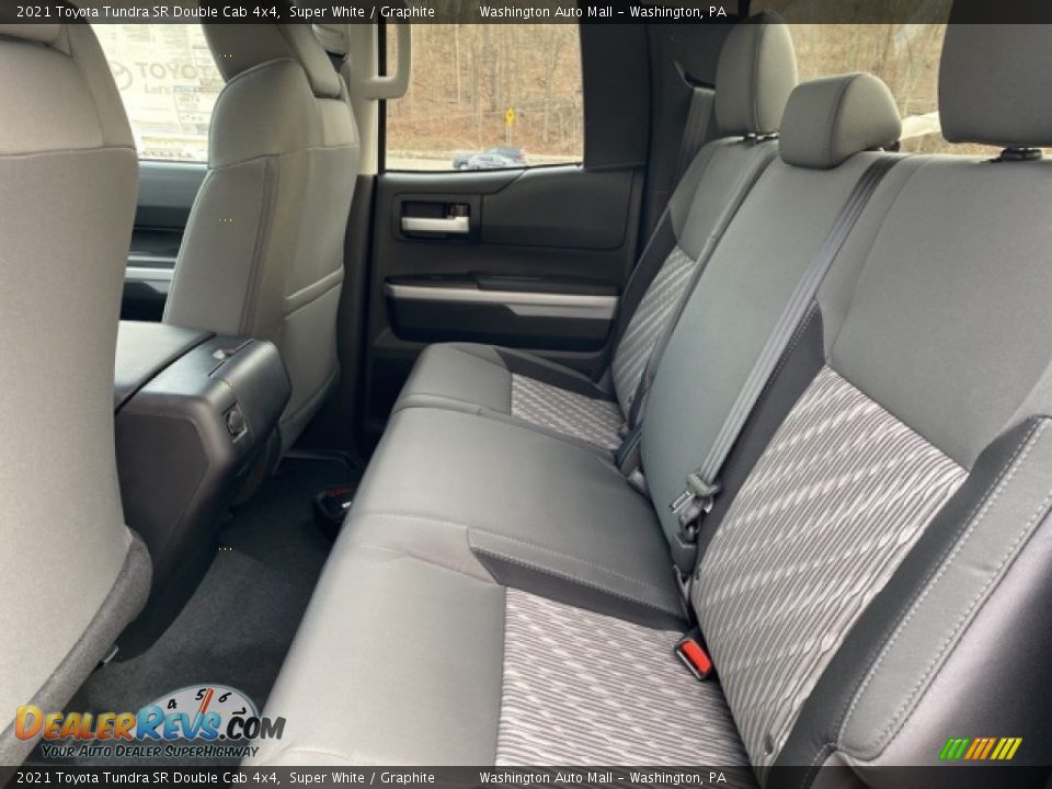 Rear Seat of 2021 Toyota Tundra SR Double Cab 4x4 Photo #24