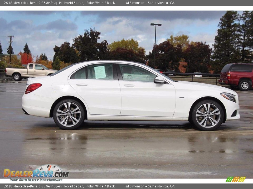 2018 Mercedes-Benz C 350e Plug-in Hybrid Sedan Polar White / Black Photo #4