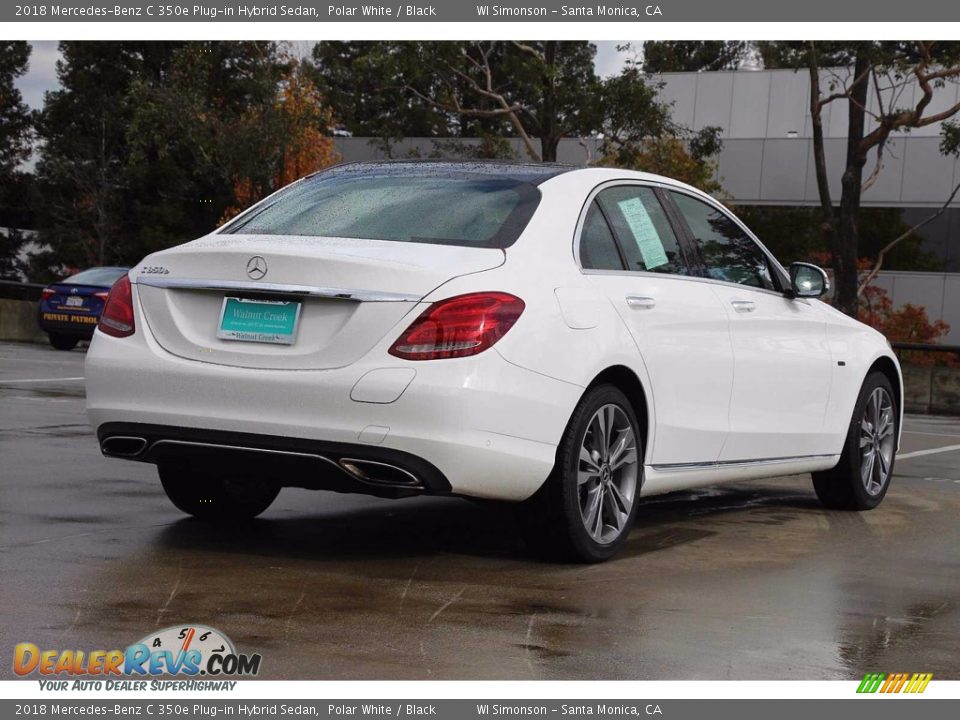 2018 Mercedes-Benz C 350e Plug-in Hybrid Sedan Polar White / Black Photo #5