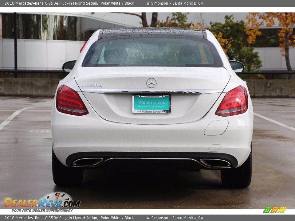 2018 Mercedes-Benz C 350e Plug-in Hybrid Sedan Polar White / Black Photo #6