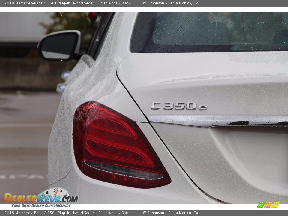 2018 Mercedes-Benz C 350e Plug-in Hybrid Sedan Polar White / Black Photo #7