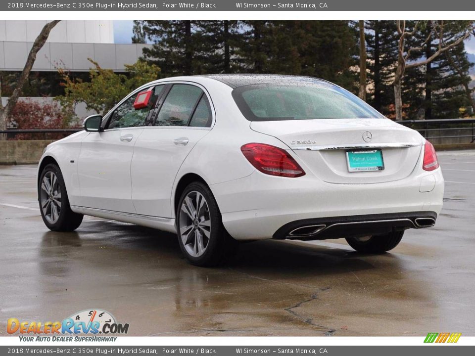 2018 Mercedes-Benz C 350e Plug-in Hybrid Sedan Polar White / Black Photo #8