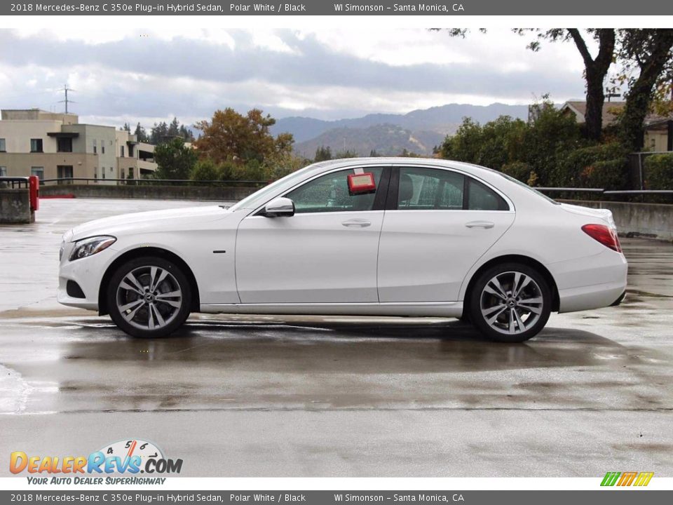 2018 Mercedes-Benz C 350e Plug-in Hybrid Sedan Polar White / Black Photo #9