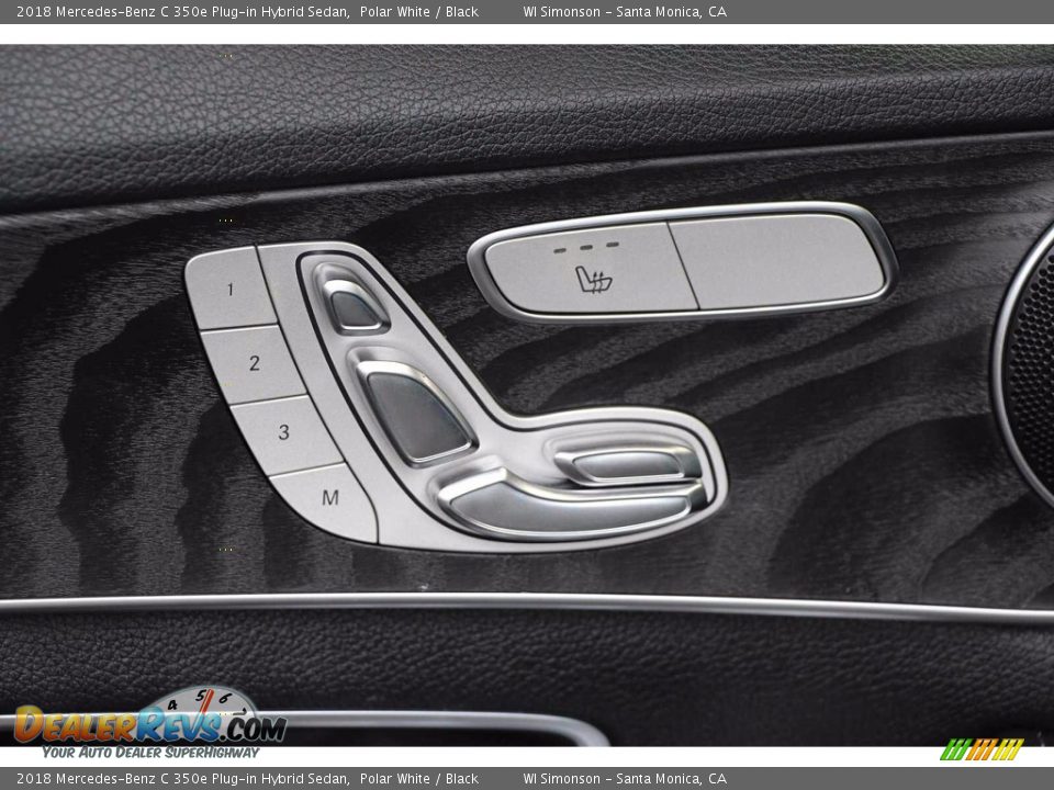 2018 Mercedes-Benz C 350e Plug-in Hybrid Sedan Polar White / Black Photo #14