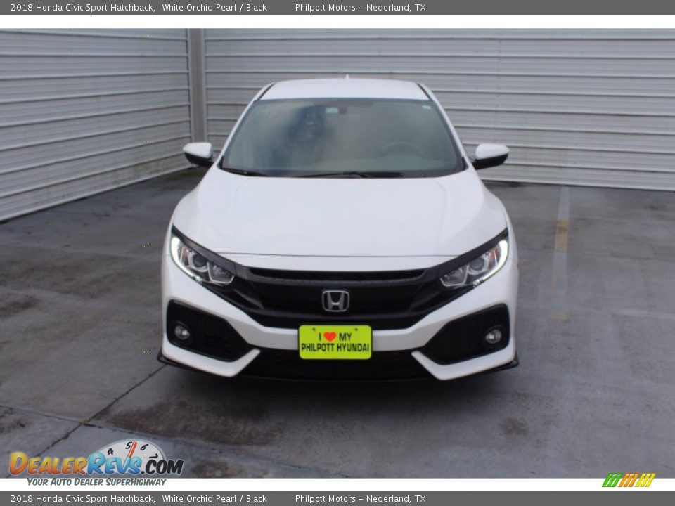 2018 Honda Civic Sport Hatchback White Orchid Pearl / Black Photo #3