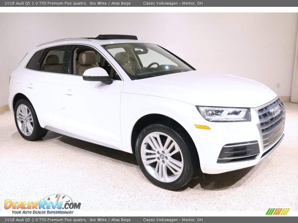 2018 Audi Q5 2.0 TFSI Premium Plus quattro Ibis White / Atlas Beige Photo #1