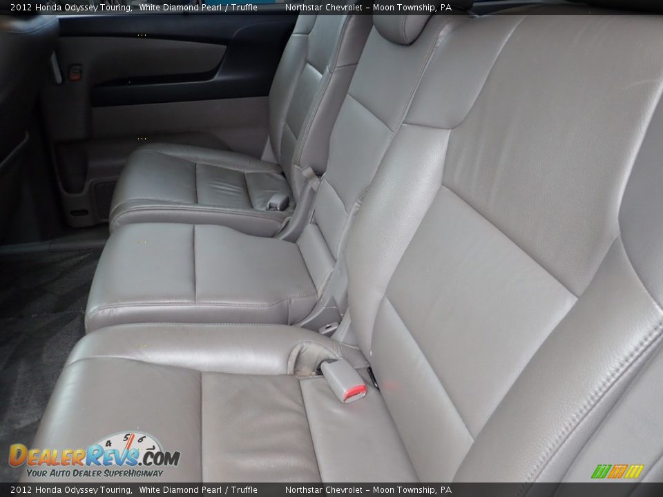 2012 Honda Odyssey Touring White Diamond Pearl / Truffle Photo #21