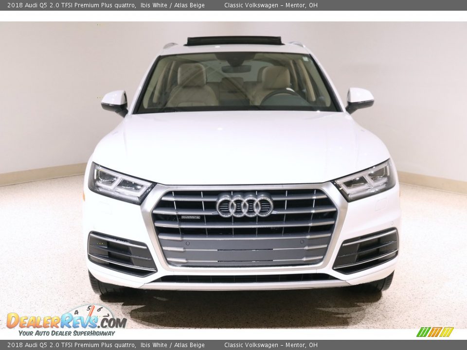 2018 Audi Q5 2.0 TFSI Premium Plus quattro Ibis White / Atlas Beige Photo #2