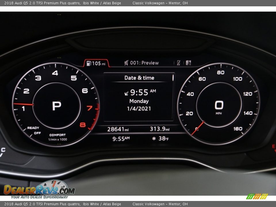 2018 Audi Q5 2.0 TFSI Premium Plus quattro Ibis White / Atlas Beige Photo #8