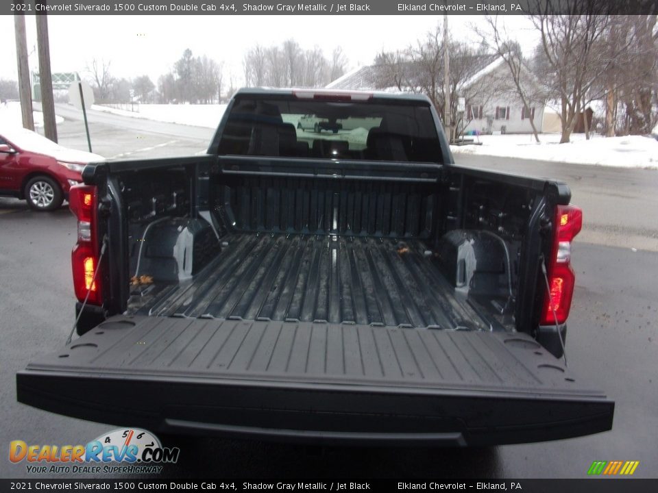 2021 Chevrolet Silverado 1500 Custom Double Cab 4x4 Shadow Gray Metallic / Jet Black Photo #7