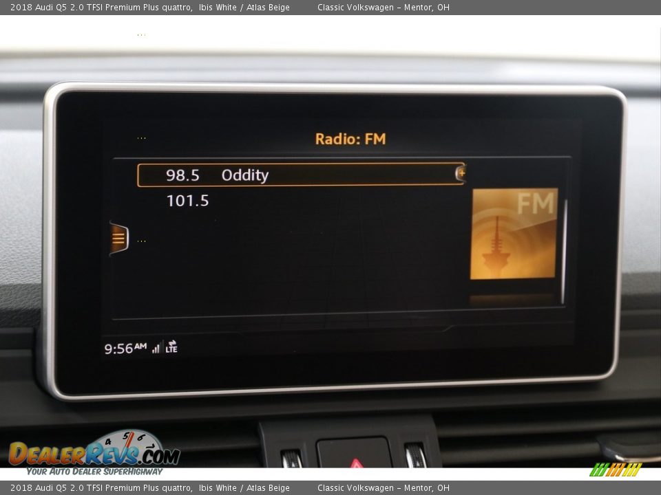 2018 Audi Q5 2.0 TFSI Premium Plus quattro Ibis White / Atlas Beige Photo #11