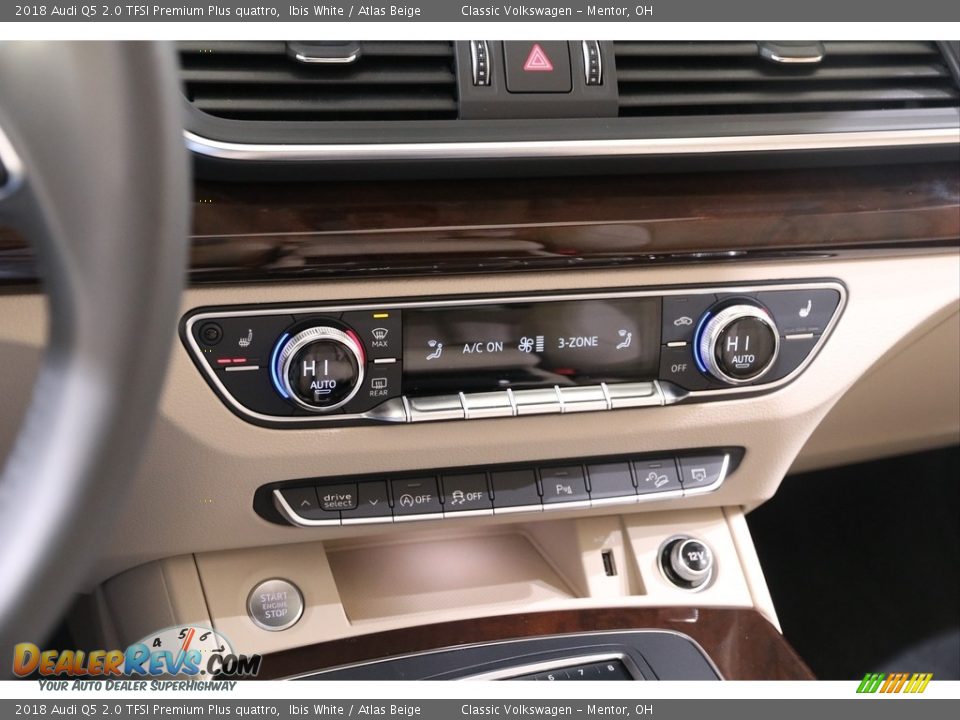 2018 Audi Q5 2.0 TFSI Premium Plus quattro Ibis White / Atlas Beige Photo #13