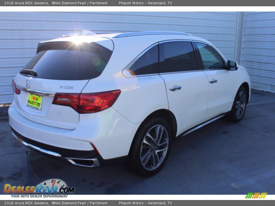 2018 Acura MDX Advance White Diamond Pearl / Parchment Photo #9