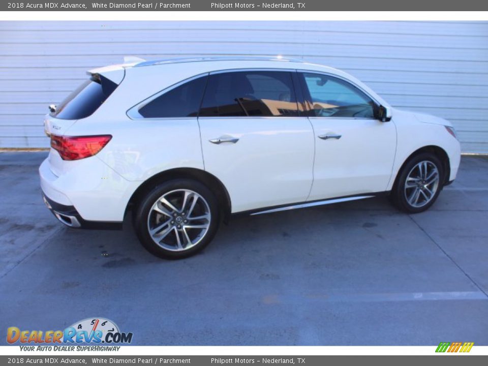 2018 Acura MDX Advance White Diamond Pearl / Parchment Photo #10