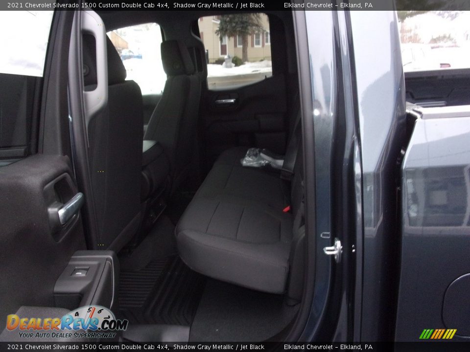 2021 Chevrolet Silverado 1500 Custom Double Cab 4x4 Shadow Gray Metallic / Jet Black Photo #13