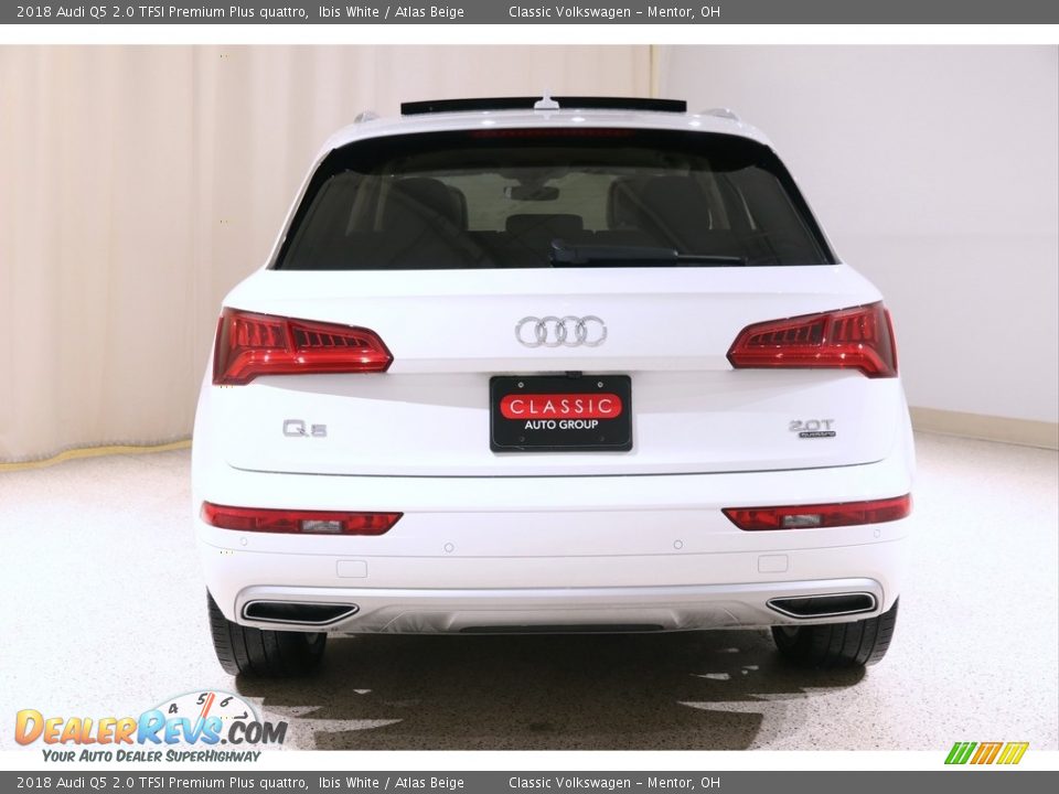 2018 Audi Q5 2.0 TFSI Premium Plus quattro Ibis White / Atlas Beige Photo #18