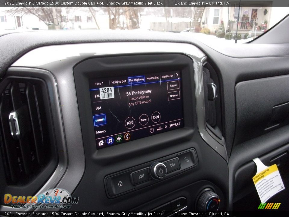 2021 Chevrolet Silverado 1500 Custom Double Cab 4x4 Shadow Gray Metallic / Jet Black Photo #20