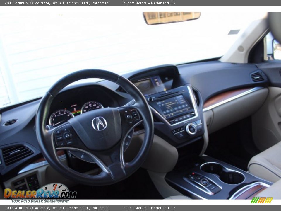 2018 Acura MDX Advance White Diamond Pearl / Parchment Photo #23