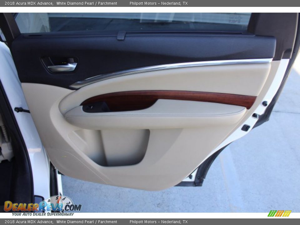 2018 Acura MDX Advance White Diamond Pearl / Parchment Photo #27